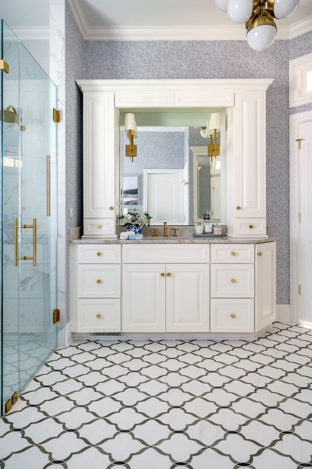 In this bathroom renovation Winston Salem, we transformed two bathroom spaces within the client’s home. First, the primary bathroom received a refresh.