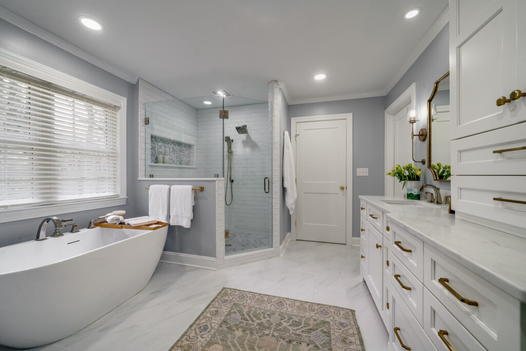 Home addition and primary bathroom ICON Custom Builders Winston-Salem NC