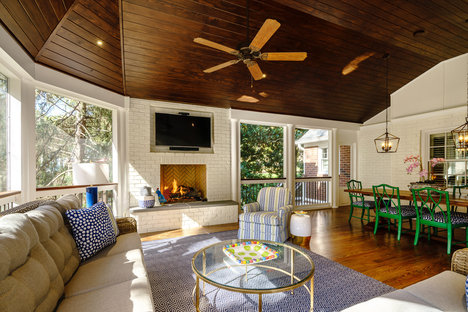 Screened porch renovation ICON Custom Builders North Carolina