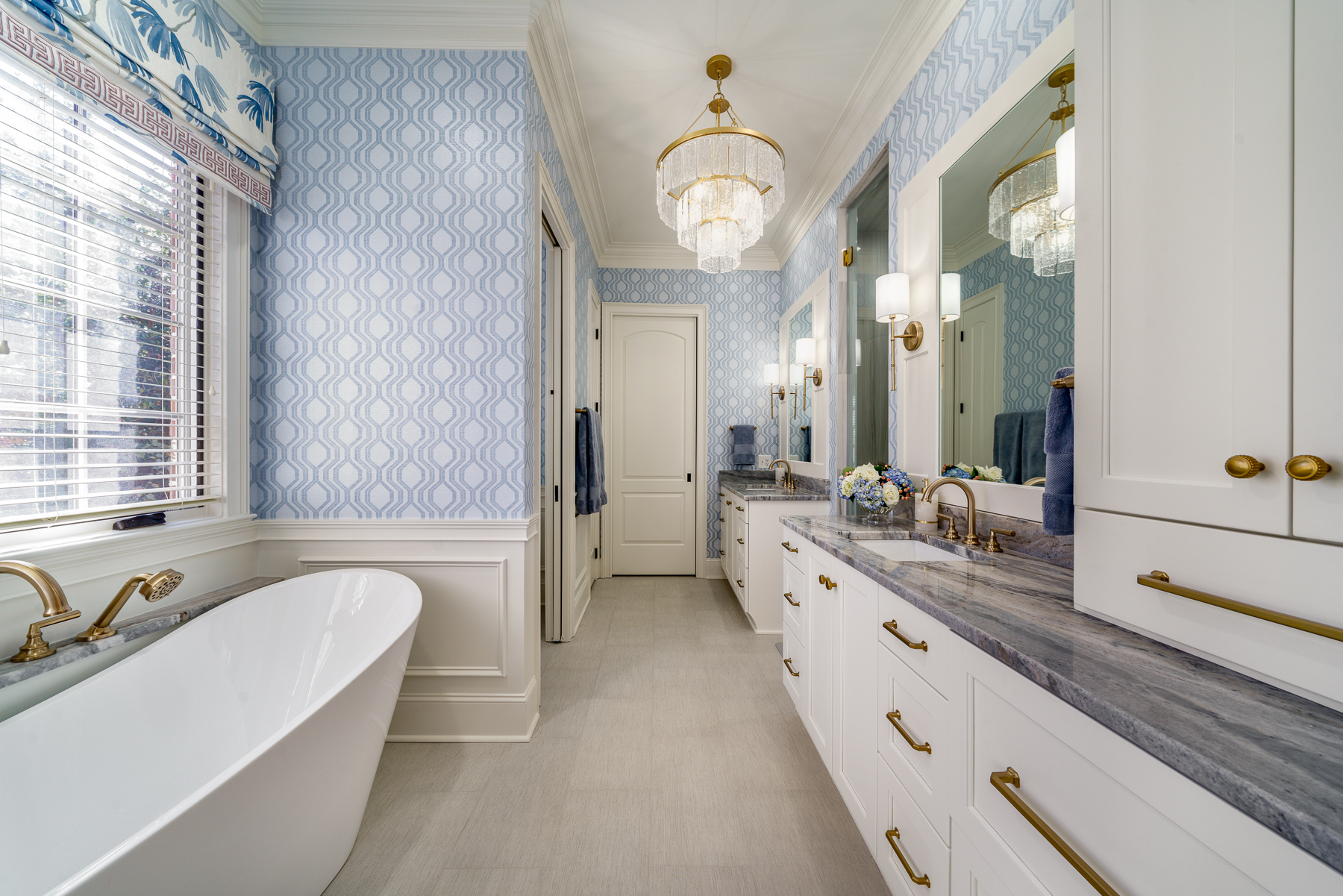 Modern bathroom renovation ICON Custom Builders Winston-Salem NC