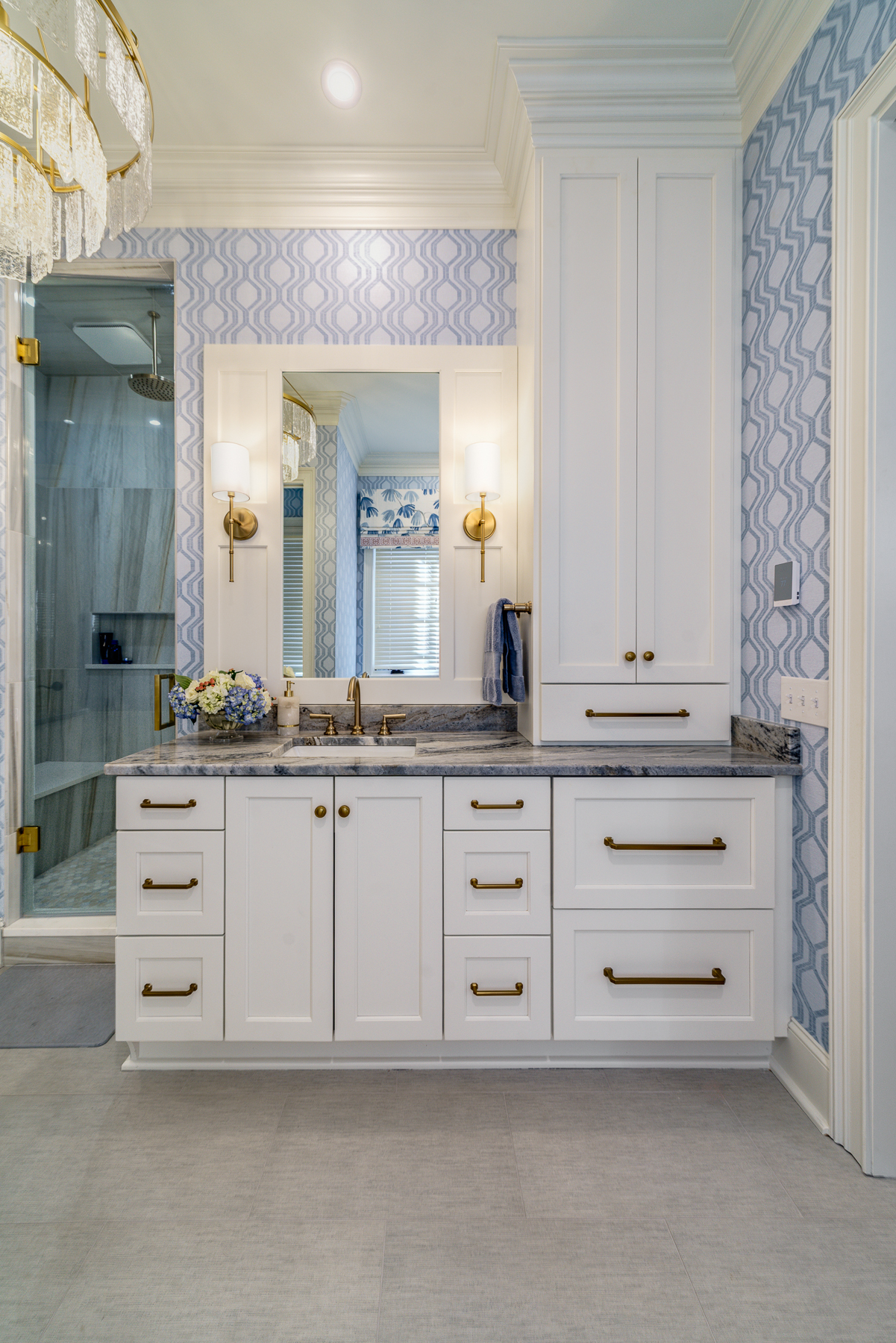 Modern bathroom renovation ICON Custom Builders Winston-Salem NC