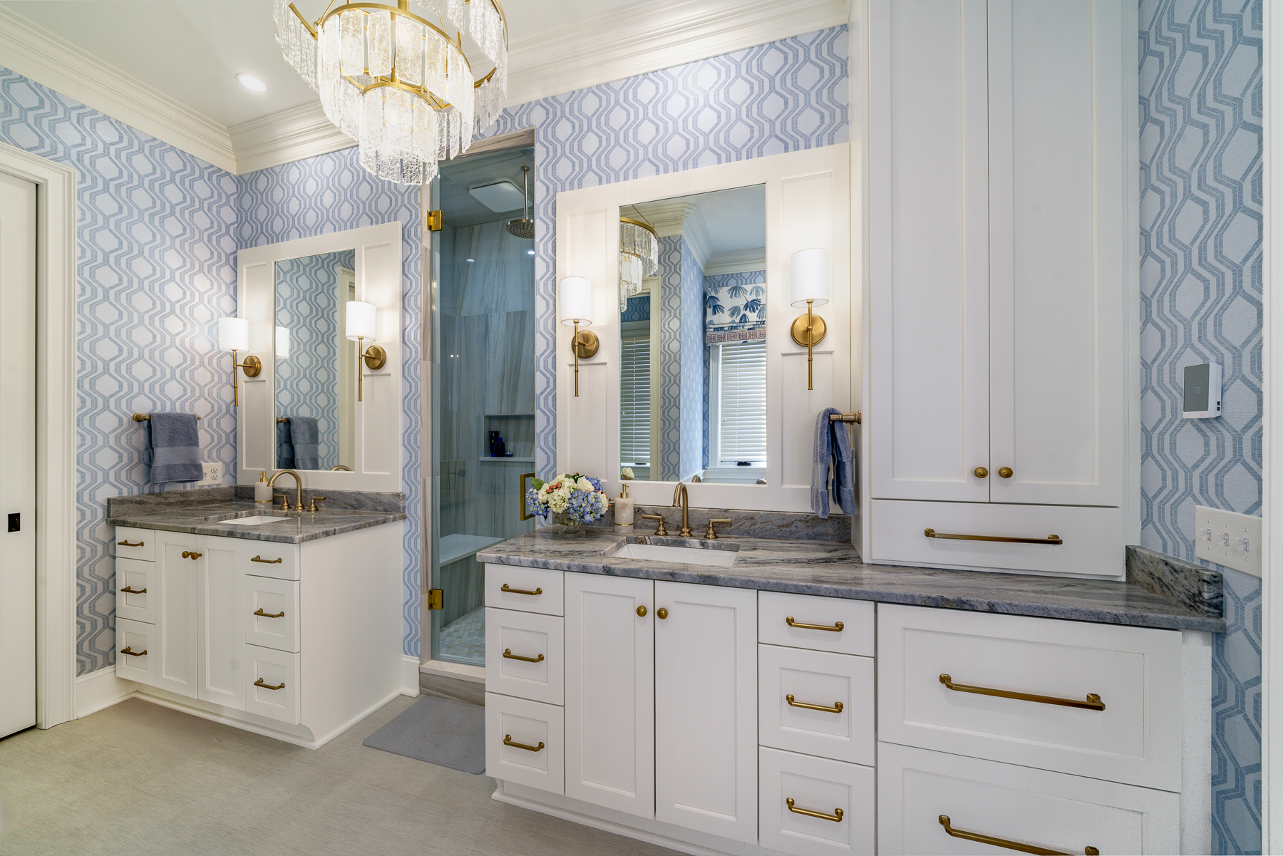 Modern bathroom renovation ICON Custom Builders Winston-Salem NC