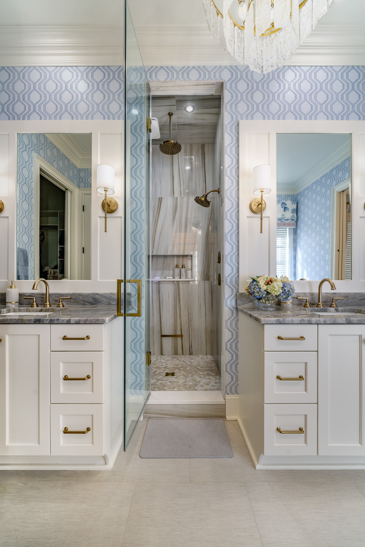 Modern bathroom renovation ICON Custom Builders Winston-Salem NC