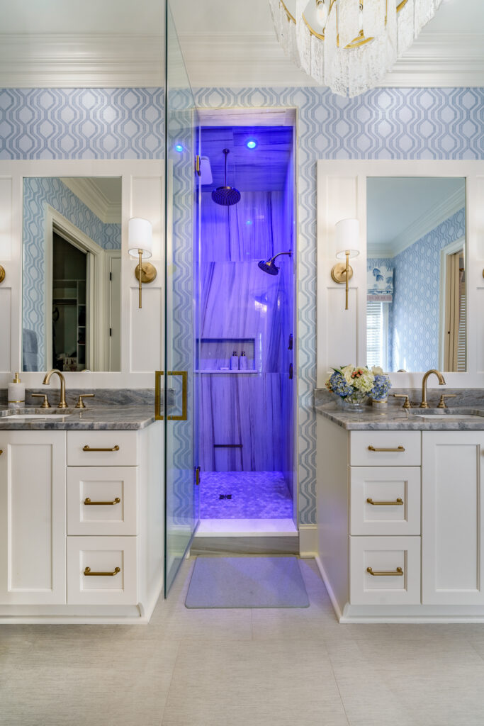 Modern bathroom renovation ICON Custom Builders Winston-Salem NC