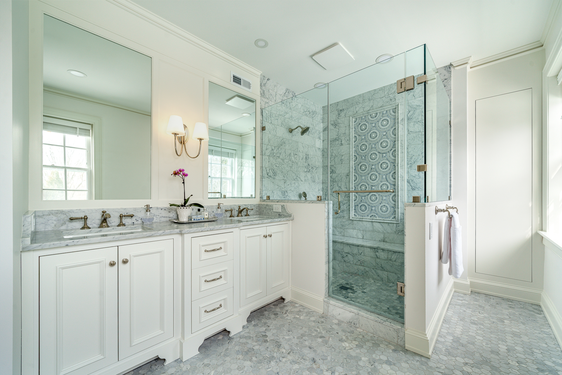ICON Custom Builders Primary bathroom renovation Winston-Salem NC Historic Chatham House