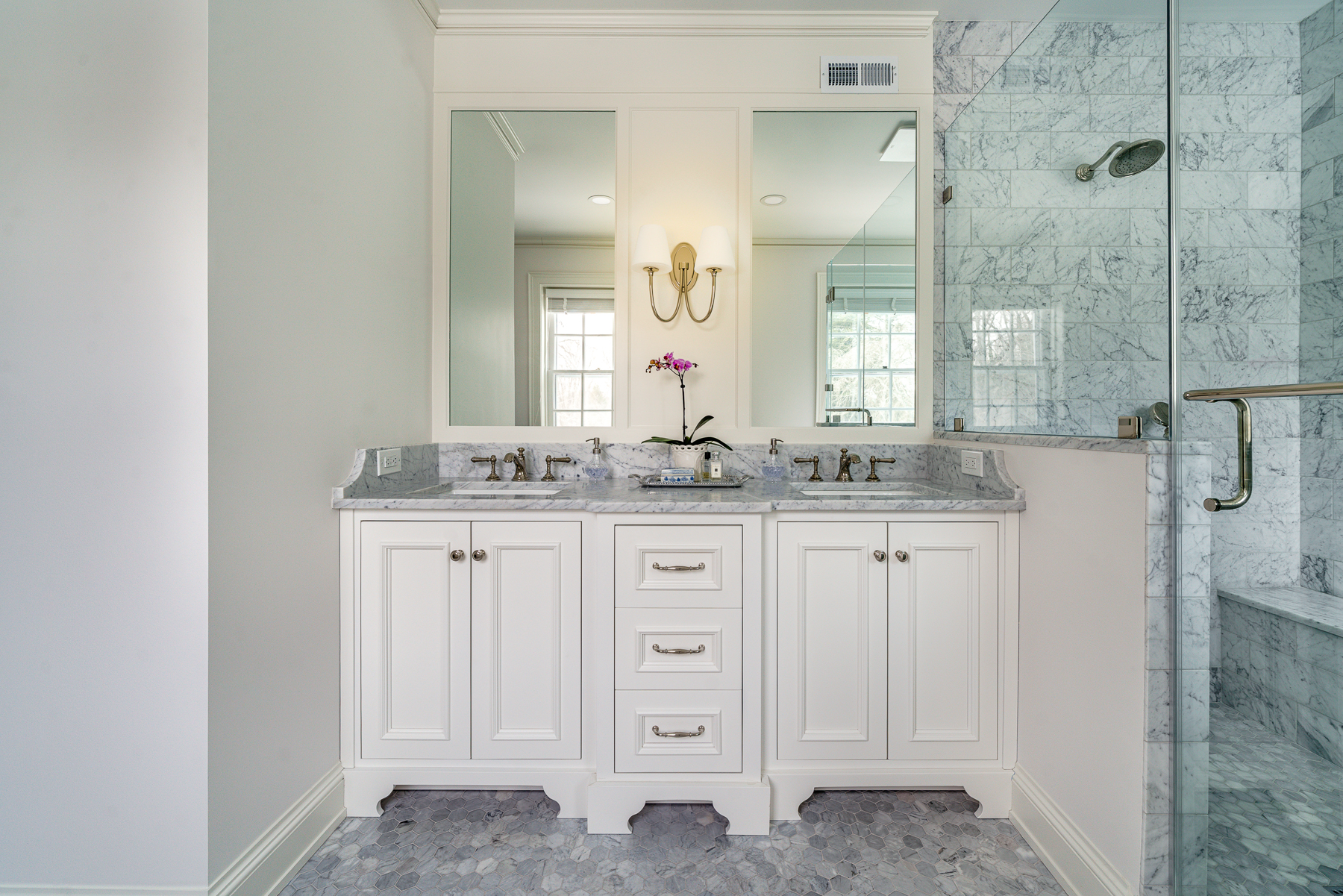 ICON Custom Builders primary bathroom renovation Winston-Salem NC Historic Chatham House