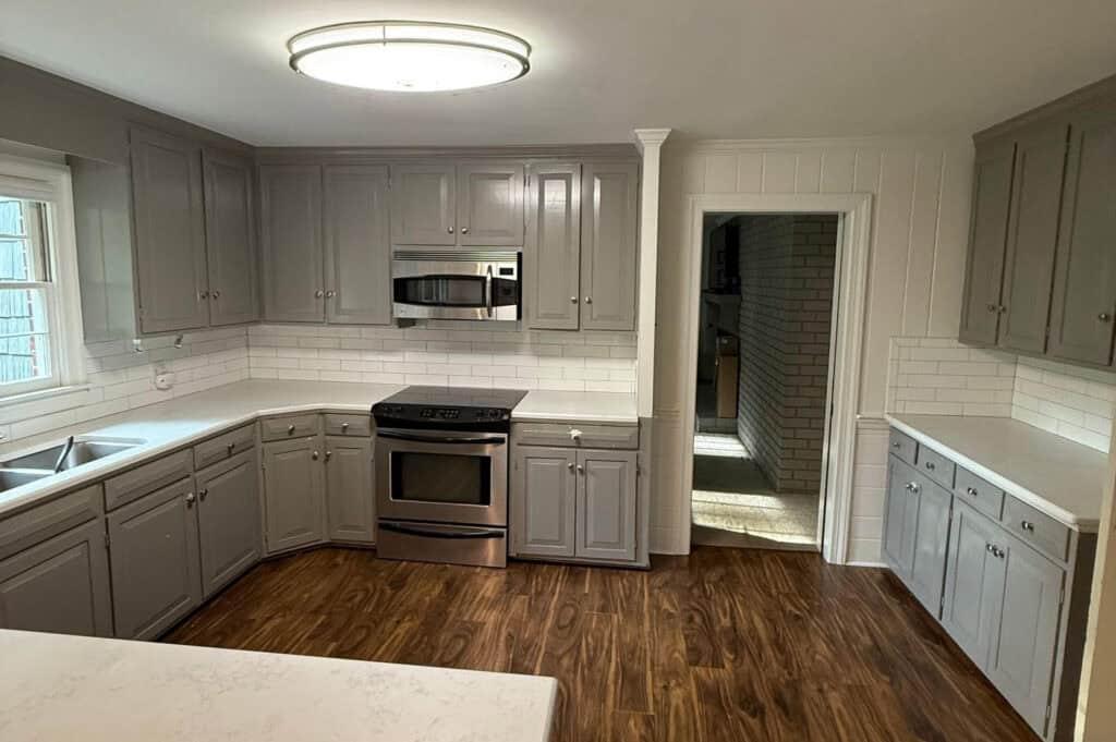 Before image of a kitchen renovation
