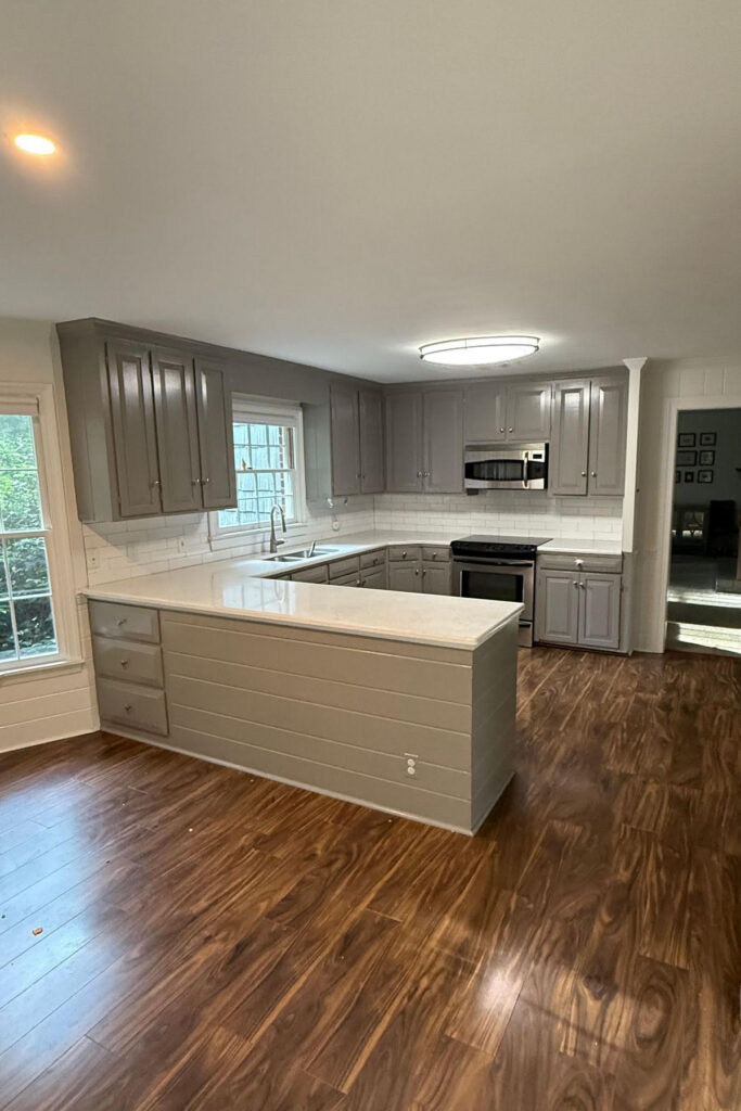 Before a mudroom renovation ICON Custom Builders Winston-Salem NC