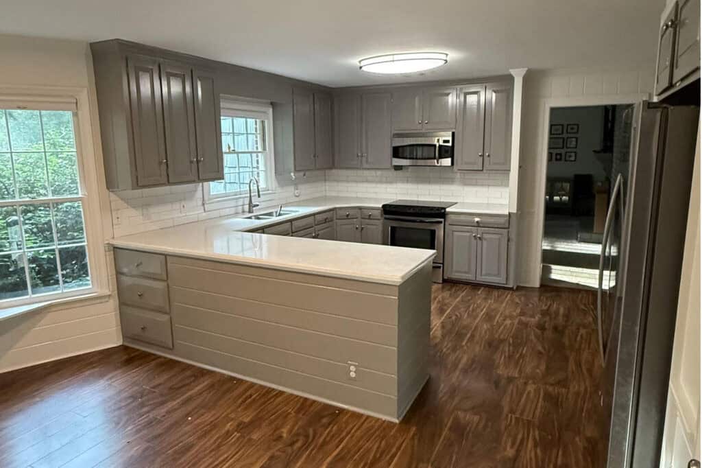 Before image of a kitchen renovation