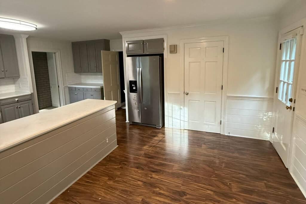 Before image of a kitchen renovation
