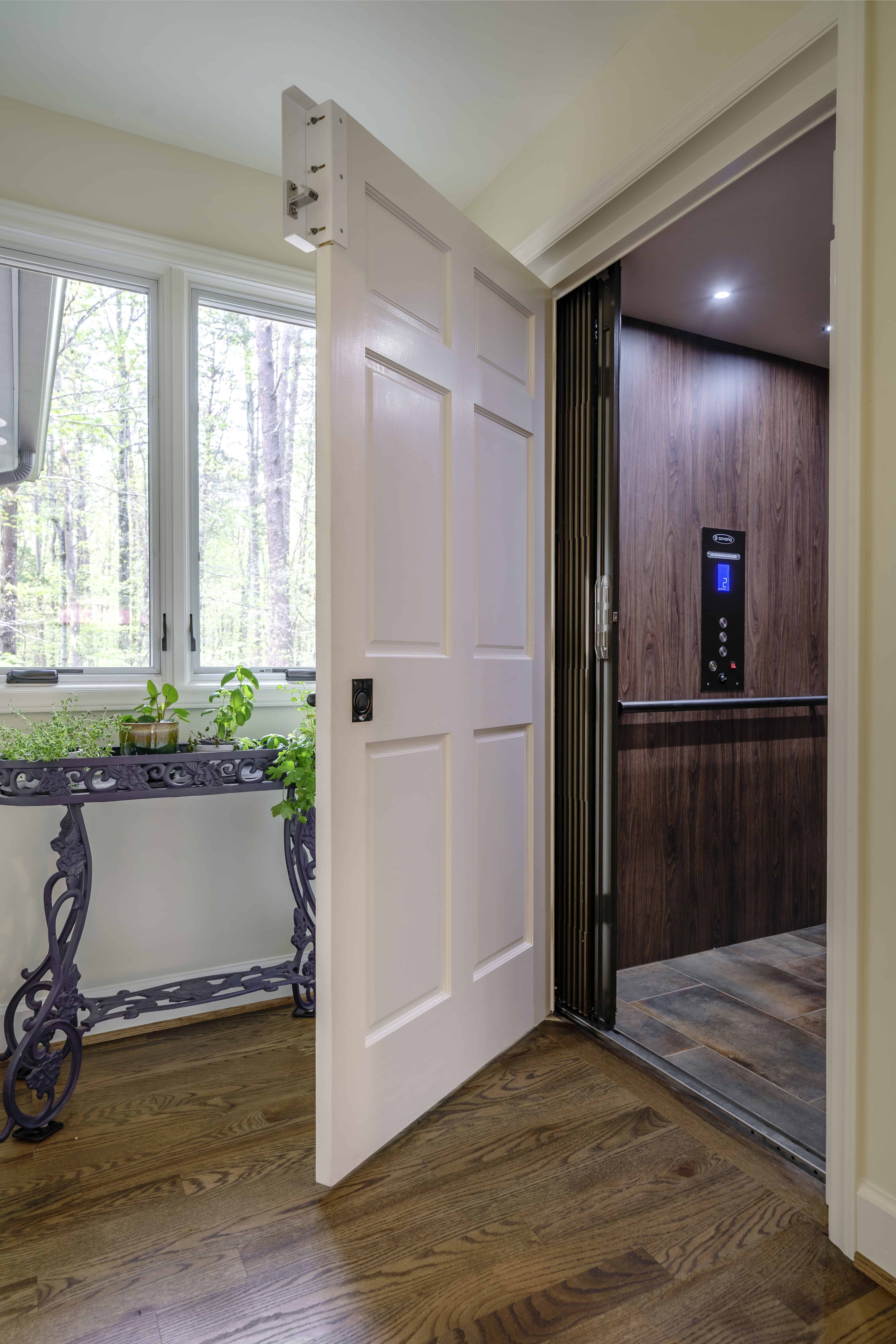 Aging-in-place elevator installation ICON Custom Builders Winston-Salem NC