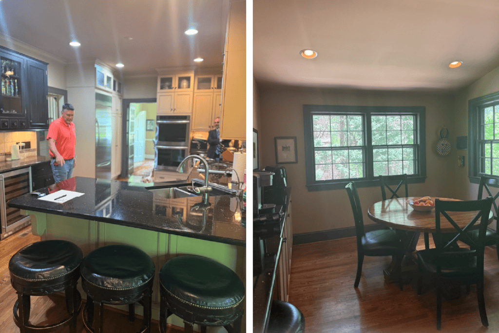 Before the kitchen renovation ICON Custom Builders Winston-Salem NC