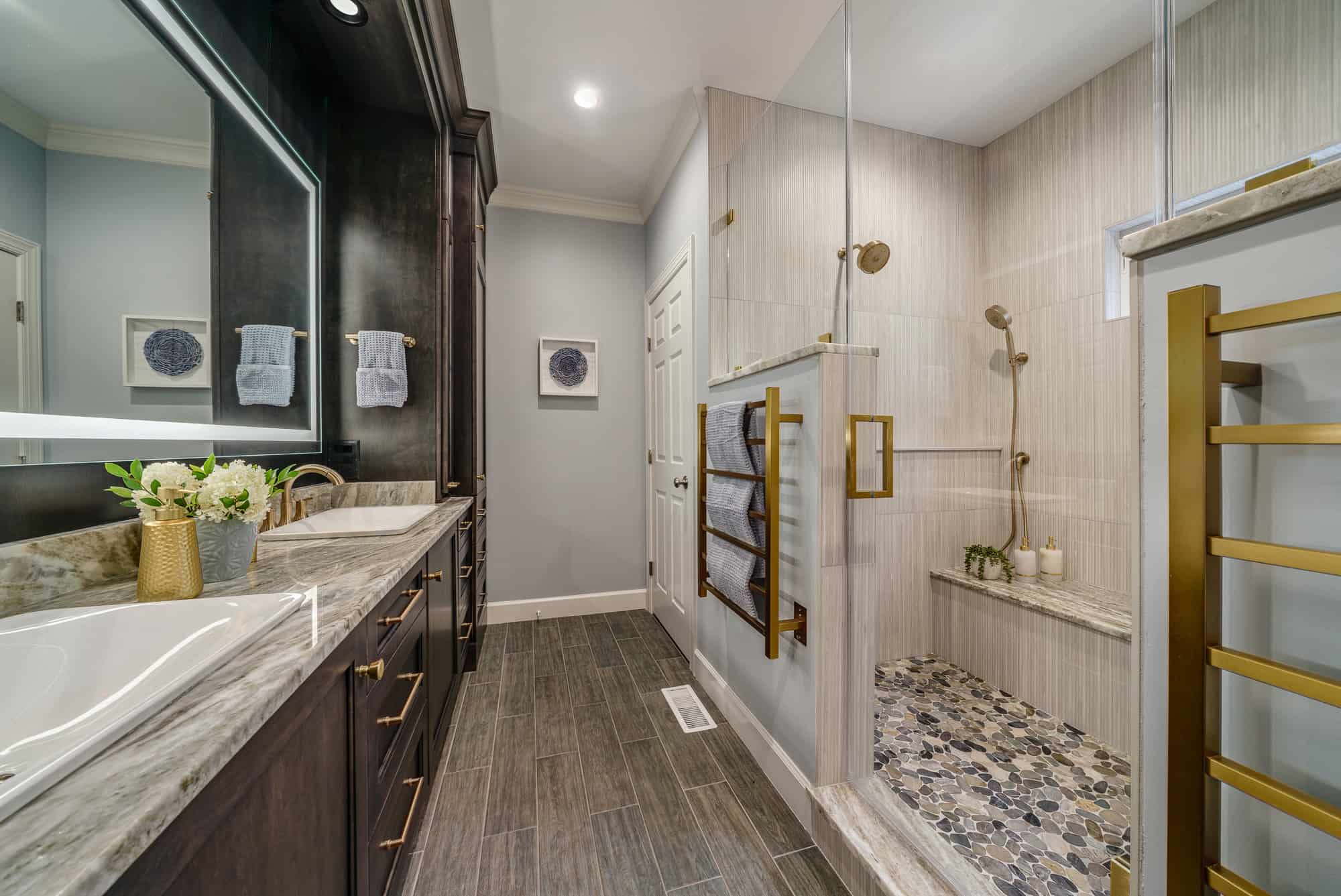 Primary bathroom renovation ICON Custom Builders Winston-Salem NC