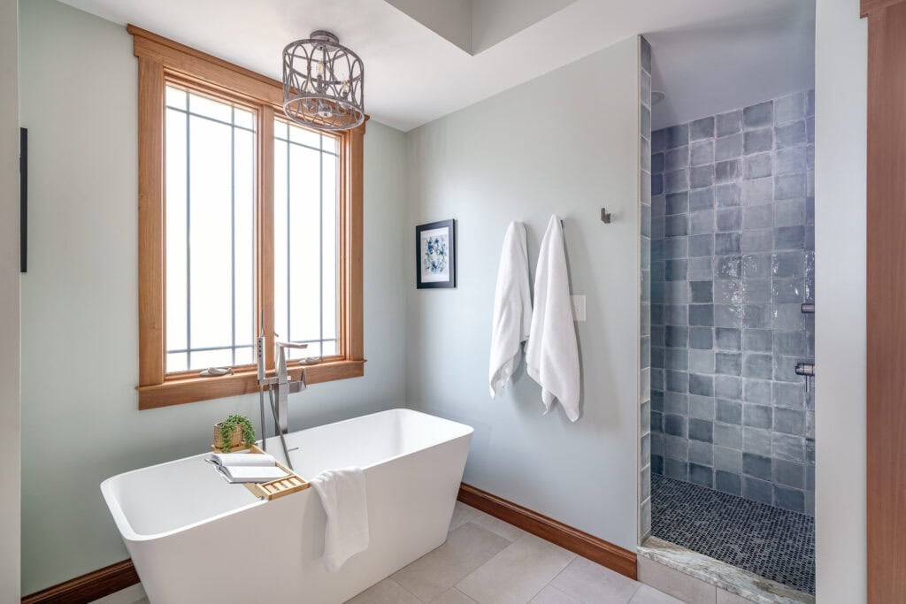 Primary bathroom renovation ICON Custom Builders Lake James NC