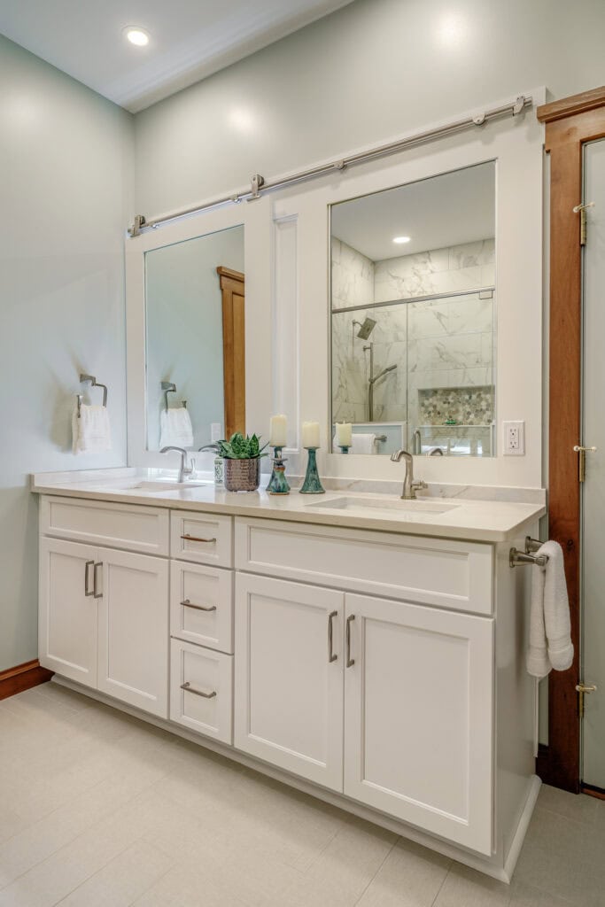 Bathroom renovation ICON Custom Builders Lake James NC